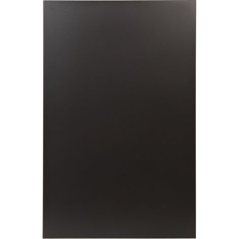 Le Marquier – Plaque de cheminée noire 80x120 cm – Acier peint – Protection murale contre rayonnement thermique – Fixation par encoches