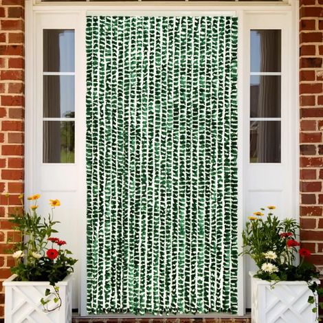 Moustiquaire Toile Moustiquaire Anti-Insectes Vert et blanc 100x220 cm Chenille REBSW615475 (1/5)