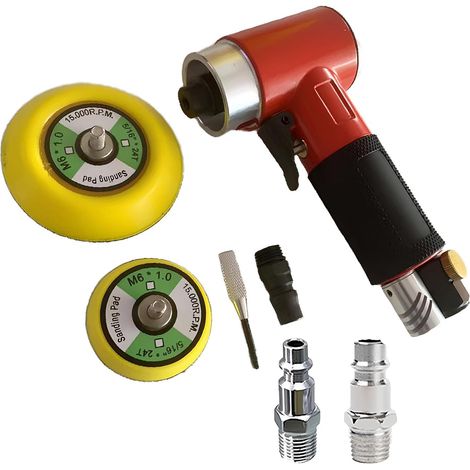Ponceuse pneumatique de polissage 1/2/3" pour métal, bois et technologie concentrique excentrique (1/5)
