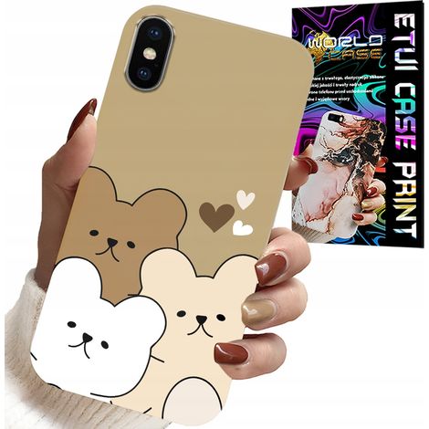 Hülle für iPhone X / XS - Teddybär, Teddybärmuster für die jüngsten Kinder (1/5)