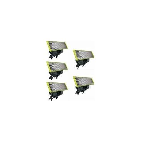 5 lames de rechange compatibles avec Philips OneBlade pour hommes haute précision, longue durée, qualité premium (1/4)