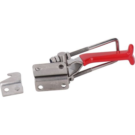 Pince à genouillère en acier inoxydable, ouverture réglable, verrouillage ferme par boucle, force de 900 kg (1/5)