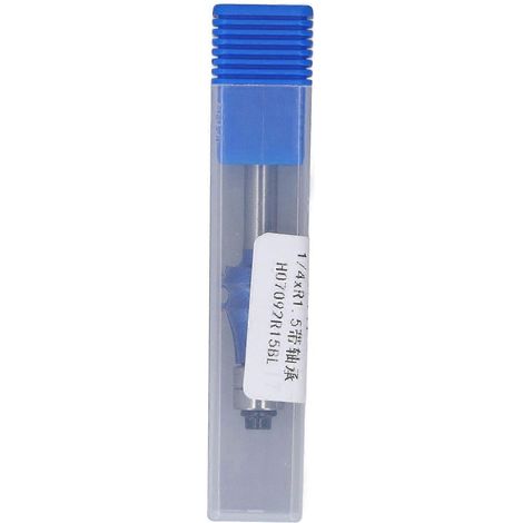 Bündigfräser mit Doppellager, 1/4"-Schaft, professionell, Flash Silver Blue Line, für Holzbearbeitung, Oberfräse, Milli
