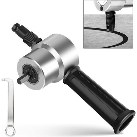 Outil de cisaillement robuste en alliage de métal avec double poignée ergonomique interchangeable pour une coupe précise de feuille ergonomique (1/5)