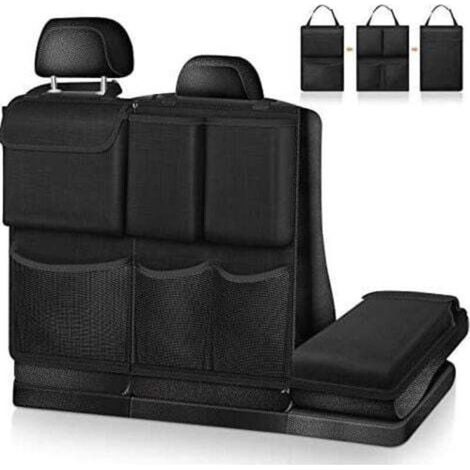 Organisateur de Voiture de Coffre (Noir)- Détachable Sac de Rangement Voiture Multipurpose Organisateur de Siège de Voiture Poche pour voiture accessoires interieur pour Jeep, SUV, Van (1/4)
