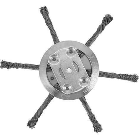BelleRise - Stahl-Freischneiderkopf - 6 Fäden 150 mm - für Garten, Hof und Unkrautbekämpfung - 5,5 mm Bohrung (1/5)