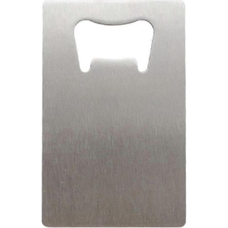 Ouvre-bouteille en acier inoxydable, format carte de crédit, idéal pour les fêtes. (1/5)
