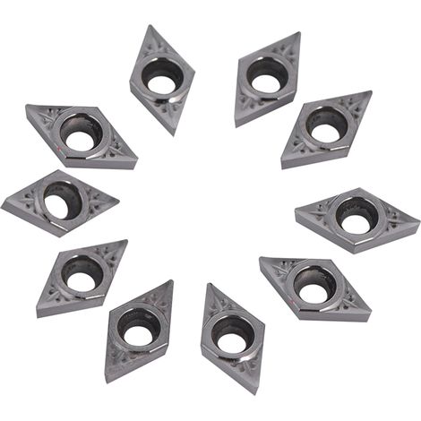 10-teiliger Satz CNC-Dreheinsätze aus Hartmetall für Drehmaschinen, mit Box DCGT070204-AK (1/5)
