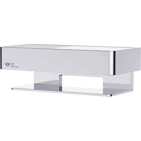 Swiss Aqua Technologies Carrito de ducha de latón macizo de 20 cm, cromado (SATDPOL20CH) (1/5)