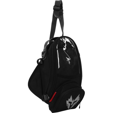 Sacoche réservoir moto écran tactile, sangle ajustable, imperméable, toile Oxford, universelle, blanc (1/5)