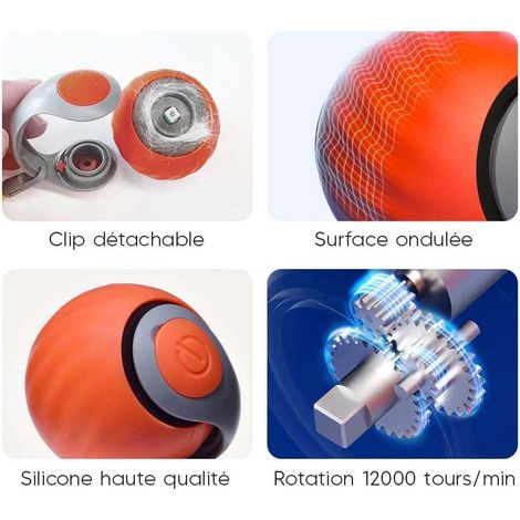 Jouet interactif à 2 vitesses rechargeable et lumineux (1/4)