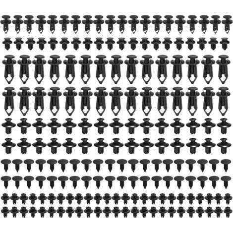 190 Pieces Car Fastener Clips and Remover - 6 Most Common Sizes - Door Panel Clips for Toyota, Honda, Nissan, Mazda (1/4)