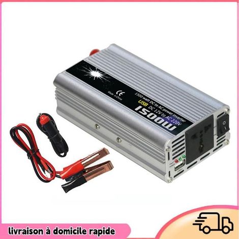Onduleur de puissance - DILWE - Onduleur universel - 550-600W continu - Pic 1500W - Sinus modifié 220V (1/4)