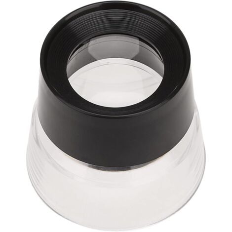 Loupe de bijoutier 10X Loupe de poche pour réparation de montres, pièces de monnaie, pierres précieuses, timbres (5,1 x 4,7 cm, 2 pièces) (1/4)