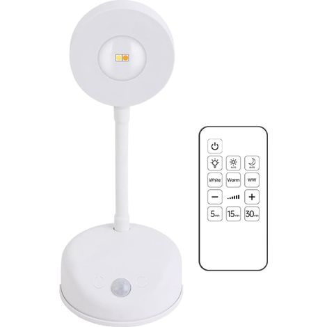 Lampadina con sensore di movimento Cat's Eye da 2200 mAh, a batteria, 3 colori e dimmerabile, rotazione a 360°, lampada per proiettore di pittura. (1/4)