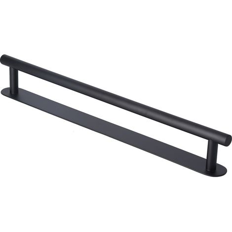 Porte-serviettes adhésif à une seule barre en acier inoxydable 304 pour cuisine et salle de bain, 50 cm / 19,7 pouces (1/5)