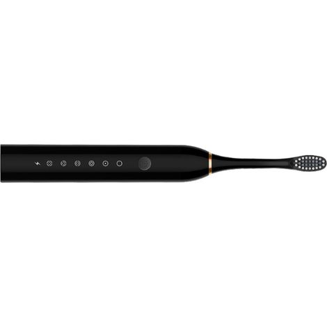 Brosse à dents électrique à 6 niveaux de puissance, rechargeable par USB, avec indicateur lumineux, étanche IPX7 et portable pour la maison
