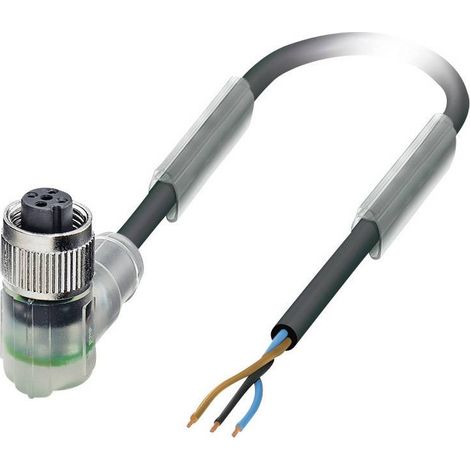 Câble pour capteurs/actionneurs Phoenix Contact SAC-3P- 3,0-PUR/M12FR-2L 1694402 Pôle: 3 avec LED Contenu: 1 pc(s) D16643