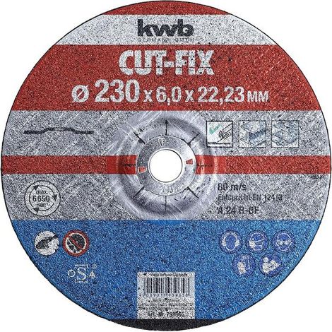 KWB Disco desbaste Cutfix metal 230X22.23X6,0mm
