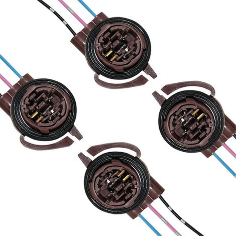 douilles pré-câblées 3157, adaptateurs de douille pour ampoules LED de voiture, connecteurs de douille à câble pour ampoule (1/5)