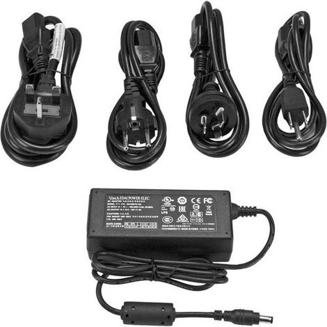 StarTech.com Adaptateur secteur de rechange - Bloc d'alimentation CC - 12V 5A - Universel - Intérieur - 110-240 V - 12 V - 2 A - 5 A (SVA12M5NA)