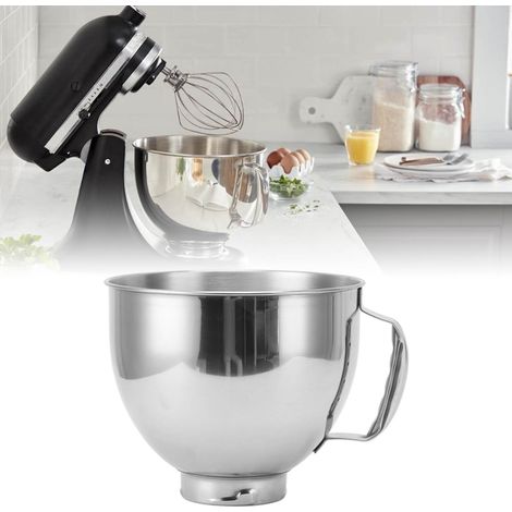Schüssel aus Edelstahl 304 für die Artisan 5QT und Classic 4.5Q Küchenmaschinen mit einem Standardfassungsvermögen von 5QT, robuste und langlebige Konstruktion, leicht zu reinigen. (1/5)