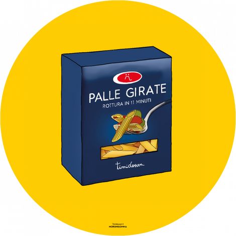 Tovaglietta Tonda Palle Girate D 35 cm