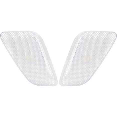 Lot de 2 feux de position latéraux avant blancs de remplacement pour Jeep Wrangler 1997-2006 (1/5)