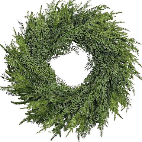 Guirlande En Cèdre - 50 cm - Décor Naturel Pour Porte Cheminée Intérieur Extérieur - Lot De 1 (1/5)