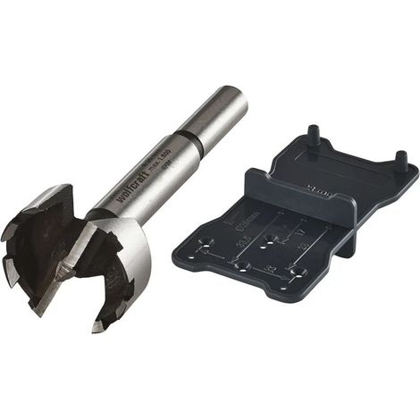 wolfcraft 8728000 1 fraise cannelée Ø35mm, queue Ø10mm, longueur 90mm + guide d'installation, argent (1/5)