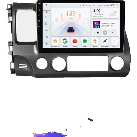 Autoradio, touchscreen, compatibilità con smartphone, compatibile con Honda Civic 8 2006-2011, S6-6G 64G-8 core-4G LTE (1/2)
