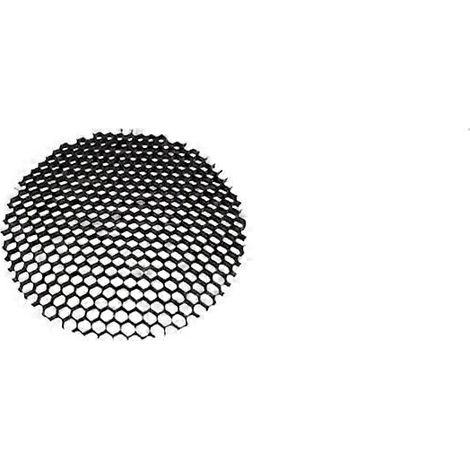 LED-Einbaustrahler mit Wabengitterabdeckung, runder Aluminiumrahmen, weiches Licht, blendfrei, Lochdurchmesser 130 mm