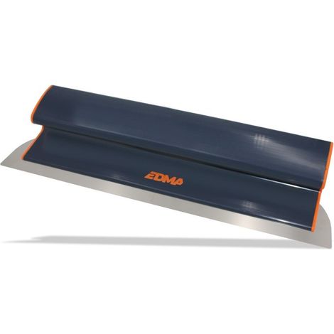 Edma – Lame à lisser souple 45 cm en inox – Bords arrondis pour lissage parfait – Conçue pour enduits et plâtres – Outil léger et ergonomique