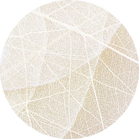 Papier peint intissé auto-adhésif rond  Thème White Paths - 140 x 140 cm (1/5)