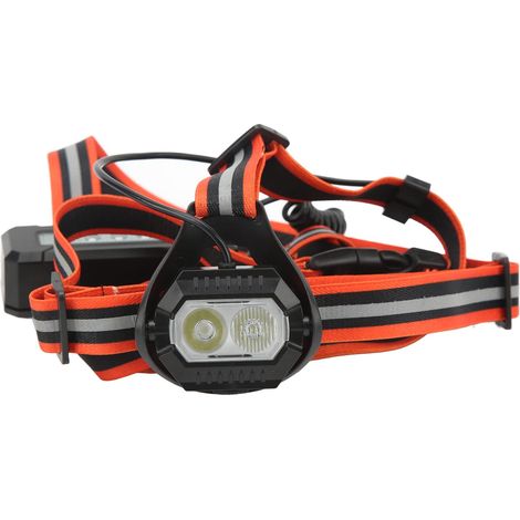 Lauflicht für Läufer – 400–500 lm – 120° verstellbarer Abstrahlwinkel – Reflektierende LED – Weste – Brustlicht/Warnleuchte