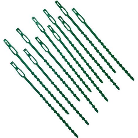 50 pièces Attaches réglables pour Plantes, Attache Tuteur en Plastique pour Tomate, Plante Jardin Serre câbles réutilisables pour Plantes Vertes et arbustes (17.5cm) (1/5)