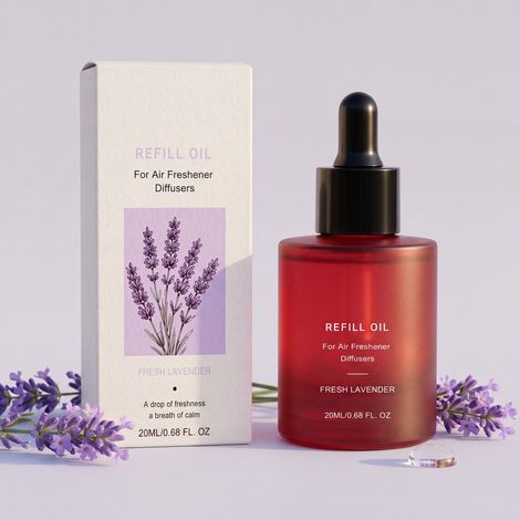 Frisches Lavendelöl für den täglichen Gebrauch, das eine behagliche und romantische Atmosphäre schafft. Natürlicher, langanhaltender Duft für die Raumluft. – 20 ml -- DE (1/5)