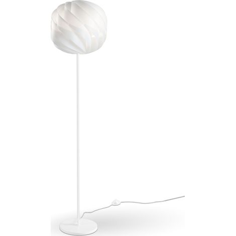 Piantana Moderna Globe Polilux ® Bianco E Metallo 1 Luce E27 (1/2)
