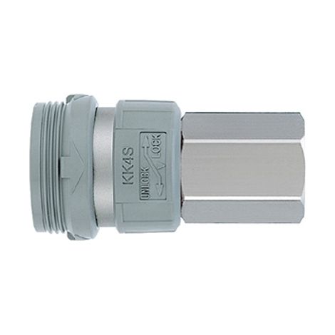 Embout de coupleur SMC, Filetage vers Femelle 3/8 in Female 3/8pouces Airflow en Acier inoxydable ( Prix pour Sachet de 5 )
