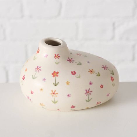 Kleine Blumenvase BLÜMI, mit zarten Blumen