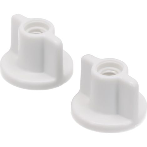 CCYKXA Set of 2 plastic rear fixing screws for toilet seats, toilet seat accessories, replacement bottom fixing for toilet lids, screws (1/4)