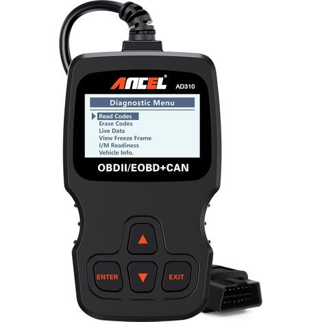 AD310 Scanner OBD II universel amélioré classique, lecteur de codes d'erreur moteur de voiture, outil de diagnostic CAN, lecture et effacement des codes d'erreur pour les véhicules à protocole OBD2 de (1/5)