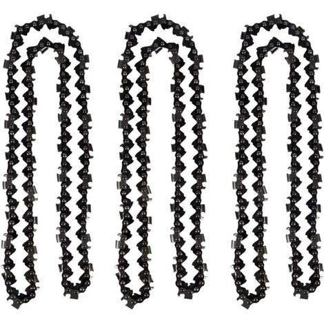 Lot de 3 Chaîne de tronçonneuse de 50 cm 0.325" 1,5 mm 76 maillons d'entraînement - compatible avec Timberpro 62CC, Hyundai et autres (1/4)