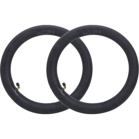 2 Chambres à Air Butyl avec Valve Coudée pour Vélo Pliable 14x2.125 Pouces - Rechange Rapide (1/5)
