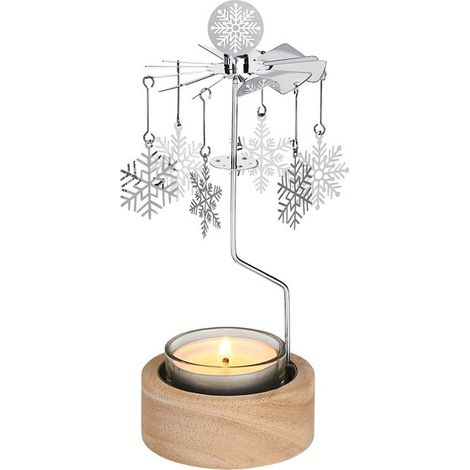 PORTAVELA CARRUSEL SNOWFLAKE NAVIDAD