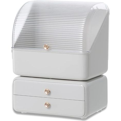 Organisateur de maquillage anti - poussière Bureau tiroir stockage plastique cosmétiques boîte de rangement conteneurs divers Home Box (1/5)