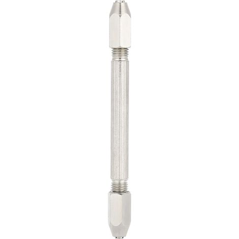 Embout à vis double, manche en bois, embout verrouillable, perceuse à main, outil pour le travail de l'or (1/5)