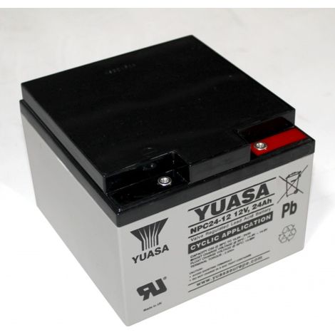 Batterie Plomb 12V 24Ah Yuasa (166X175X125) (NPC2412)