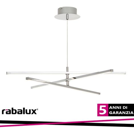 Lampada a sospensione LED Rabalux Meredith 18W cromo Ø60 (1/3)