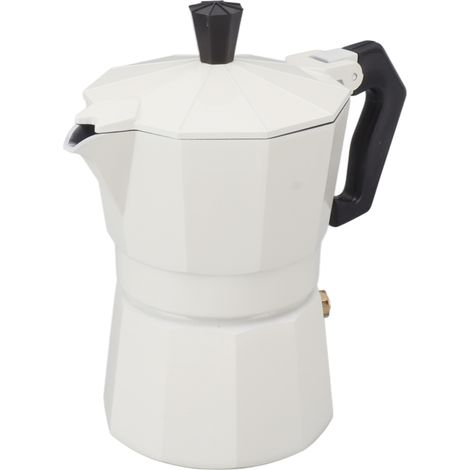 Rogaz Espressomaschine, italienische manuelle Kaffeemaschine, aus Aluminiumlegierung, Küchengerät, Weiß, 300 ml (1/5)